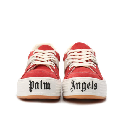 Palm Angels - Scarpe da ginnastica con logo in pelle scamosciata